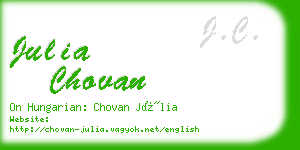 julia chovan business card